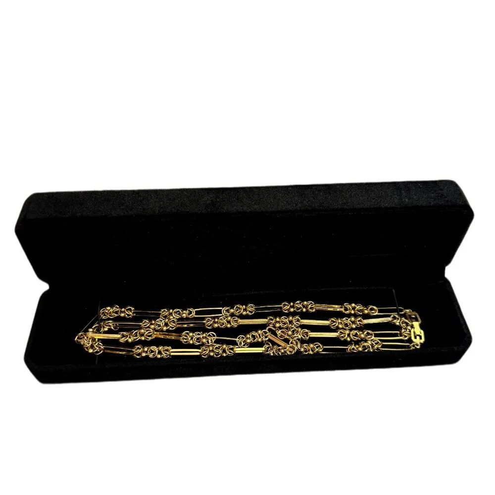 SOLD! GIVENCHY G Link Long Necklace - Picture 2 of 3